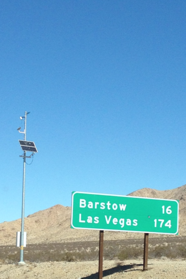 vegas road sign